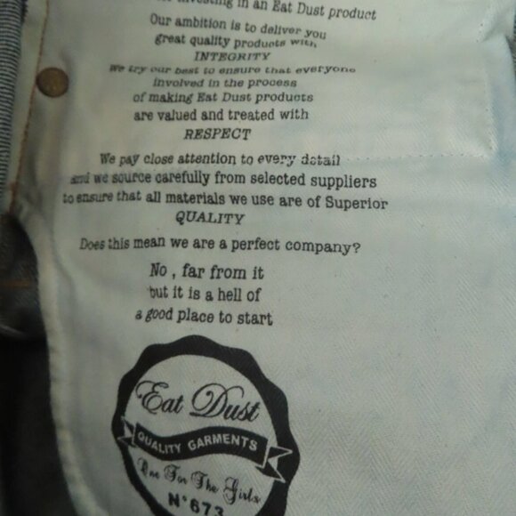 Girls of Dust Patty Boy Selvedge ECO Denim 29" - Picture 6 of 6